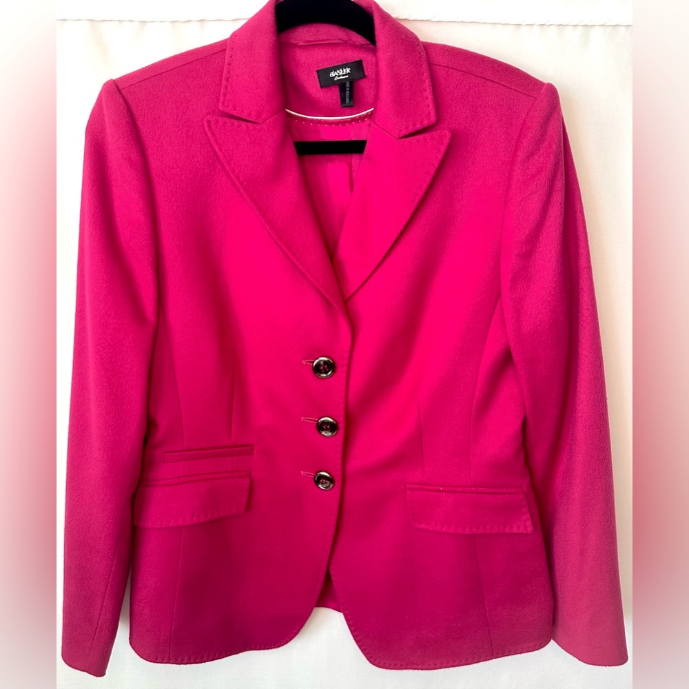 Basler 100% Piacanza Cashmere Pink Blazer, Size 38